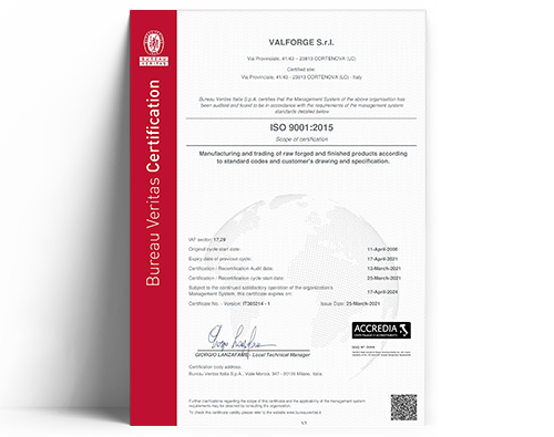 valforge ISO9001 A